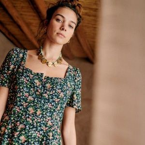 Sezane Victoria navy garden print, size 36